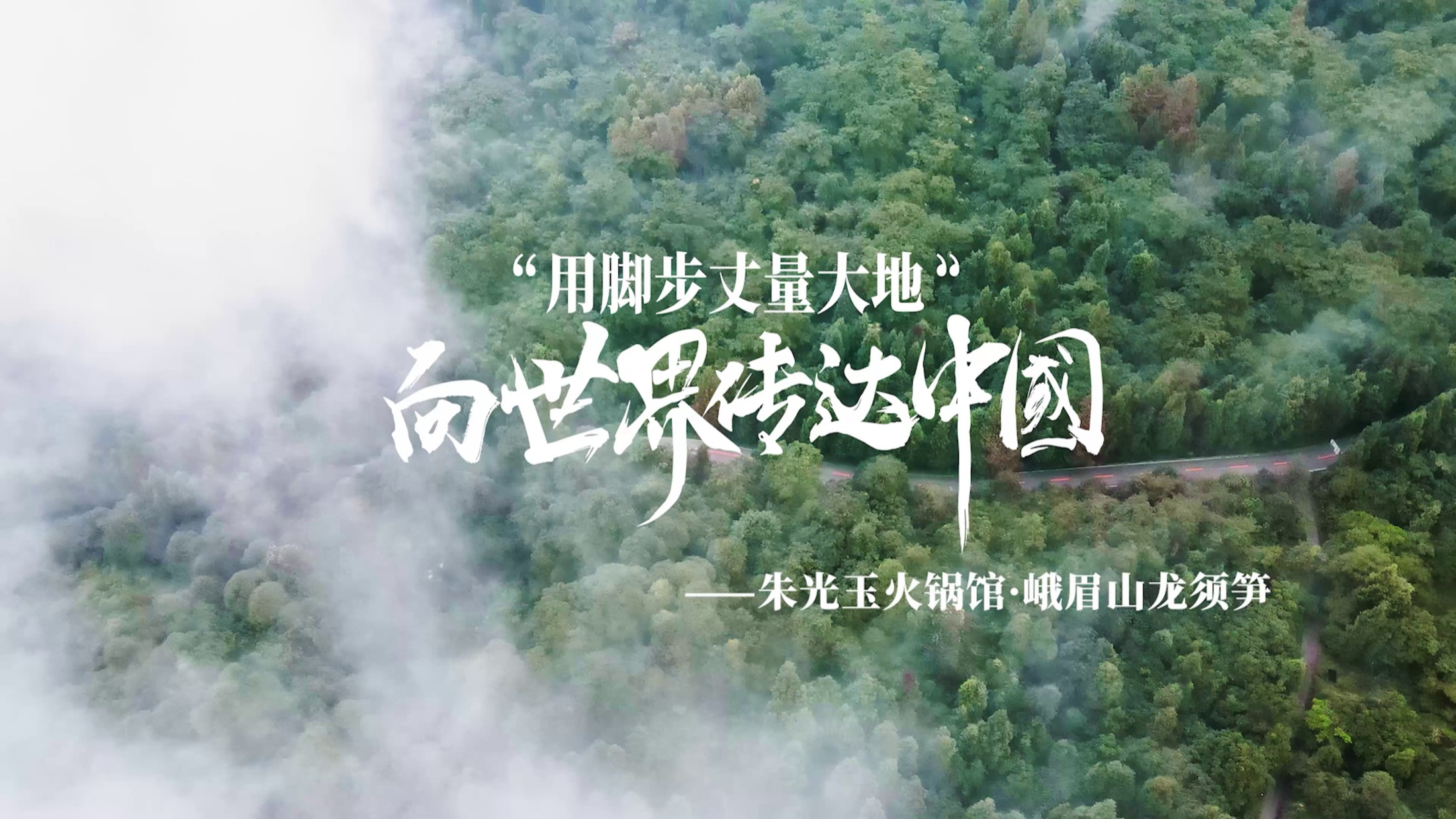 峨眉山竹林与采笋人
